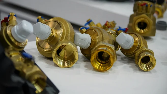 Brass industrial valves ready for despatch
