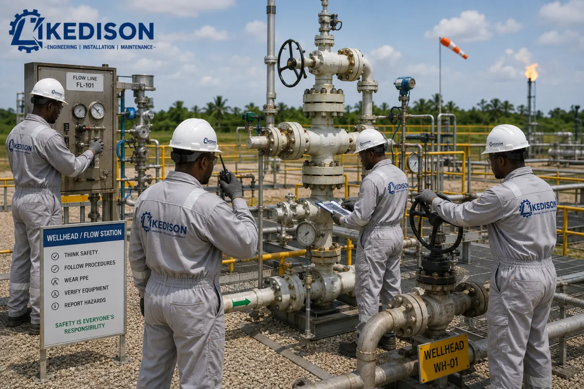 Wellhead and flowstation