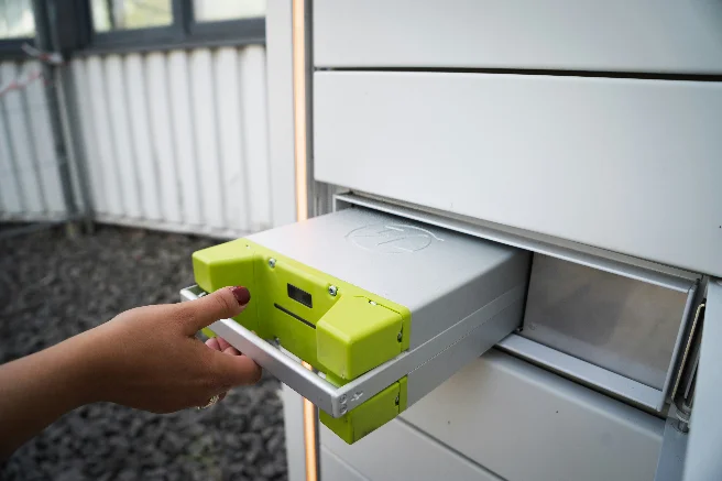 Solar modules and battery cabinets